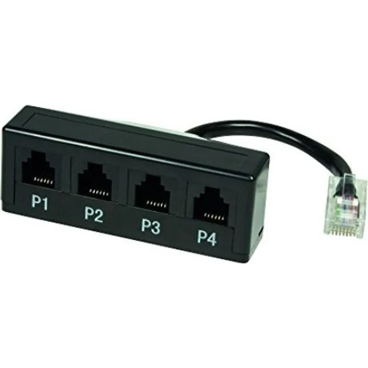 Logilink Modular Adapter (RJ45 auf RJ11), 4-Port