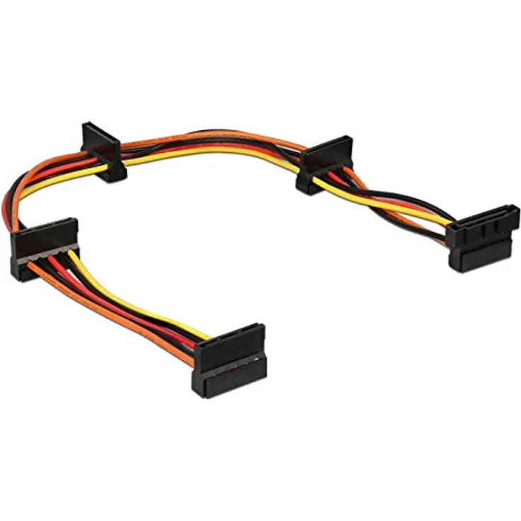 DeLOCK - Netz-Splitter - SATA Leistung (S) bis SATA Leistung (R) - 40cm - Multicolor (60141)