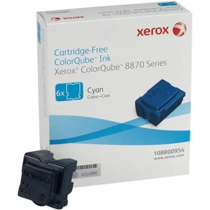 Xerox 108R00954 8870 ColorQube cyan Standardkapazität 6 x 2.883 Seiten 6er-Pack