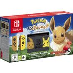 Nintendo Switch V1 Pokémon Let's Go Edition Braun Gelb 32GB Bundle inkl. Pokémon Let's Go: Evoli + Pokéball Plus (altes Modell)