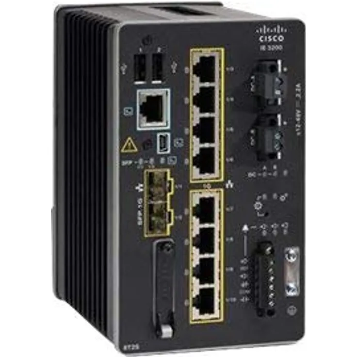 Cisco Catalyst IE3300 Rugged Series Switch gemanaged 10 x 10-100-1000 (8 PoE+) + 2 x SFP Montage auf DIN-Schienen PoE+ (360 W) Stromversorgung DC