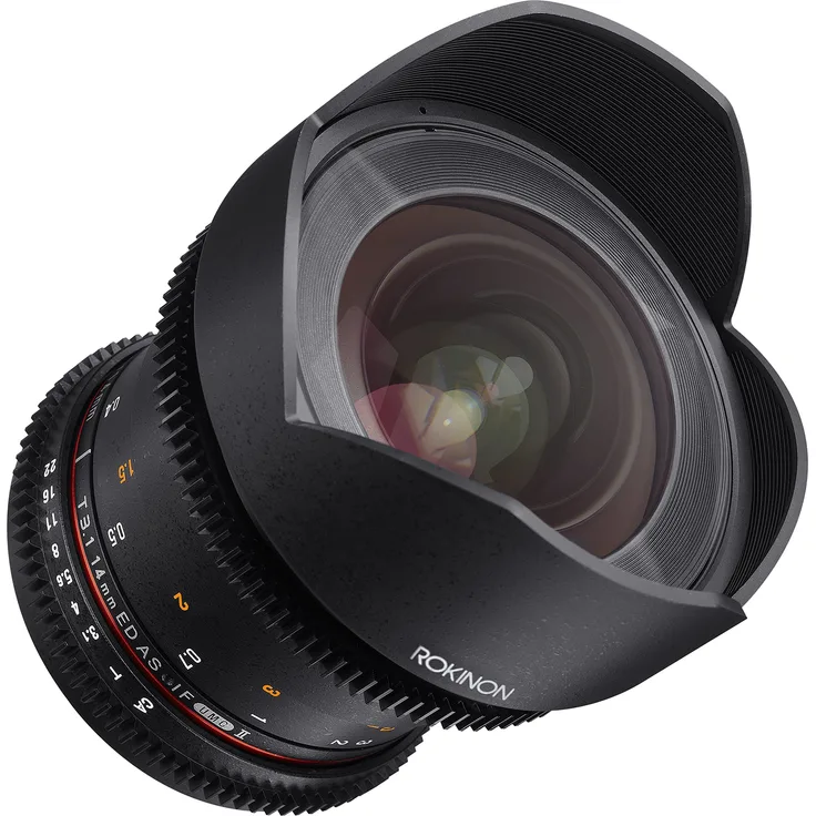 Rokinon Cine DS DS14M-MFT 14mm T3.1 ED AS IF UMC Full Frame Cine Wide Angle Lens for Olympus and Panasonic Micro Four Thirds