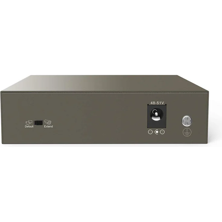 Tenda TEG1105P - 5 Port Gigabit PoE-Switch, 58 Watt, 4x PoE, Zusätzlich 1x Uplink, Vollduplex, Metallgehäuse, 250 Meter, Plug & Play – Bild 4