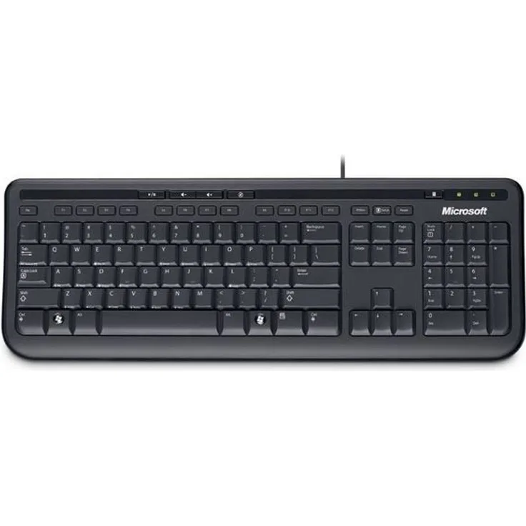 Microsoft Wired Keyboard 600 - Tastatur - USB - Englisch QWERTY - Schwarz (ANB-00021)