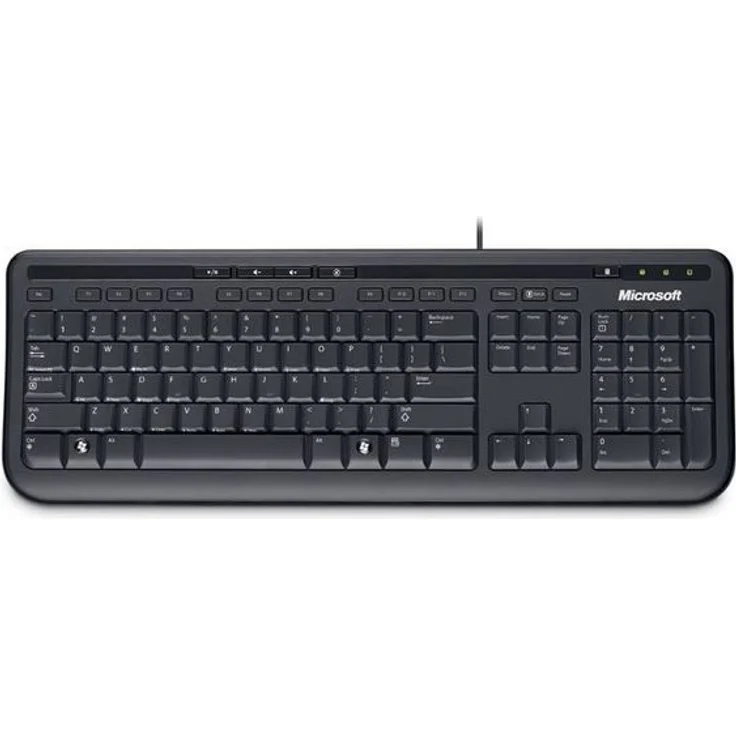 Microsoft Wired Keyboard 600 - Tastatur - USB - Englisch QWERTY - Schwarz (ANB-00021) – Bild 1