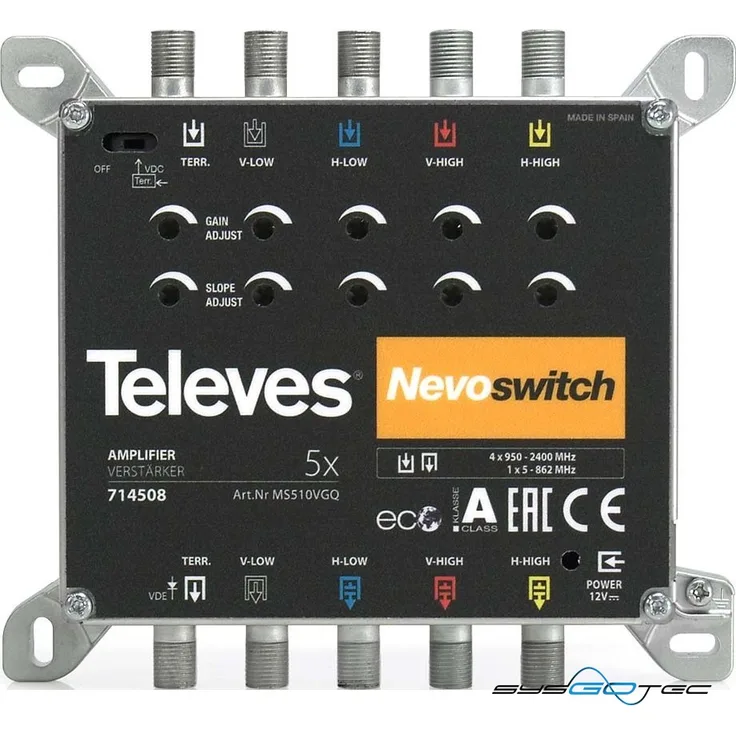 Verstärker MS510VGQ 5fach 5-15dB f. MS NEVO ohne NT (714508)