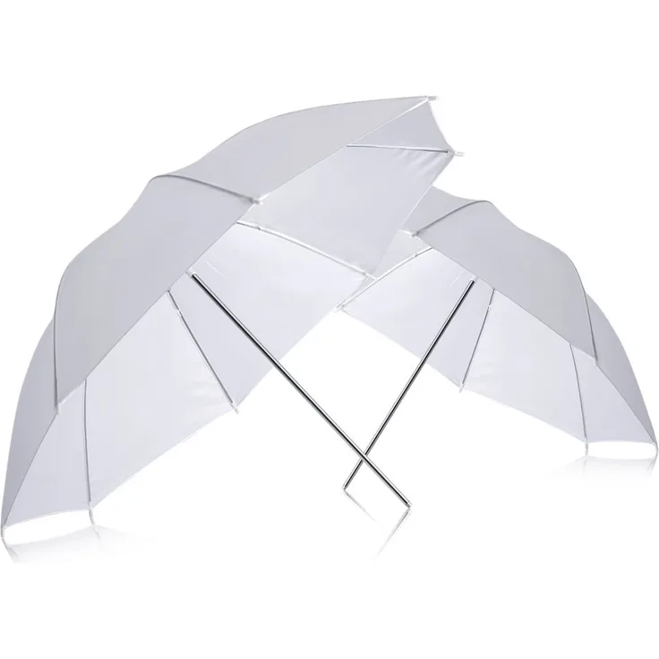 Neewer 2 Professionelle Fotografie 83,8 cm 83 cm Studio Beleuchtung Reflektierende Flash Weiß transluzent Weiche Regenschirm