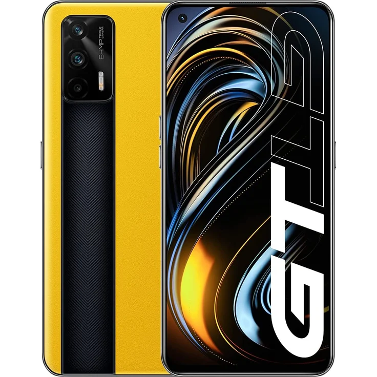 realme GT 5G Smartphone 16,33cm (6,43 Zoll) IPS-Display, 256GB interner Speicher, 12GB RAM, Dual-SIM, Android 11, Racing Yellow – Bild 1