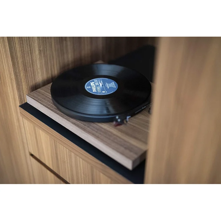 Pro-Ject Debut Carbon EVO Manueller Plattenspieler mit Riemenantrieb inkl. Schutzhaube Walnuss braun – Bild 8