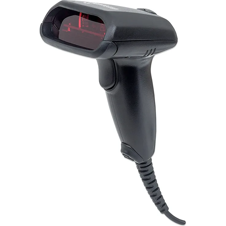 Manhattan Laser-Barcodescanner 300 mm Scanreichweite USB Gehäusevariante ''Standard'' schwarz 177665