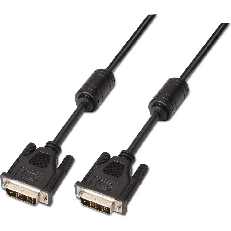AISENS A117-0086 - DVI-Kabel (1,8 m, DVI-D, DVI-D, Männlich, Männlich, Schwarz)