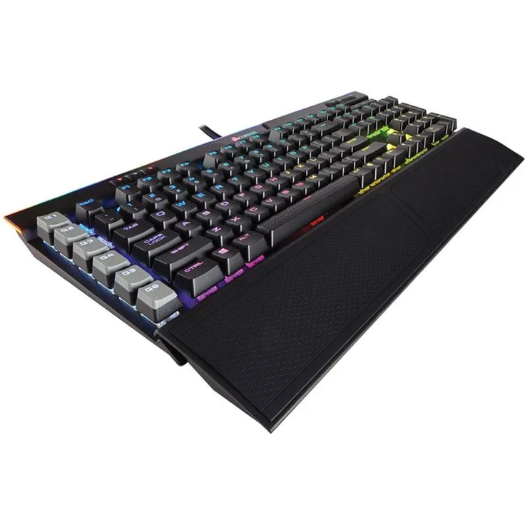 CORSAIR Gaming K95 RGB PLATINUM Mechanical - Tastatur - hinterleuchtet - USB - Deutsch QWERTZ - CHERRY MX Speed - Schwarz (CH-9127014-DE)