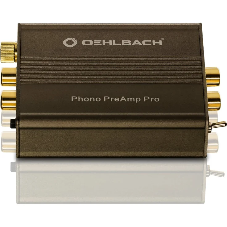 Oehlbach Phono PreAmp Pro - Phono-Vorverstärker für Plattenspieler mit MM- oder MC-Tonabnehmer, kompakt & leistungsstark - metallic braun – Bild 2