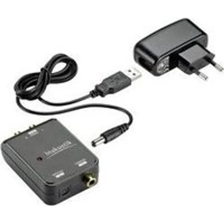 inakustik 00315002 Star DAC Konverter, Wandelt digitale Audiodaten in analoge Signale - Z.B. für den Anschluss des TV (Opto) an die HiFi-Anlage (Koax), Stromversorgung über Steckernetzteil oder USB
