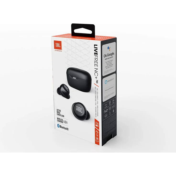 JBL LIVE FREE NC+ TWS In-Ear Kopfhörer mit Bluetooth, Mikrofon, Noise Cancelling, schwarz – Bild 7