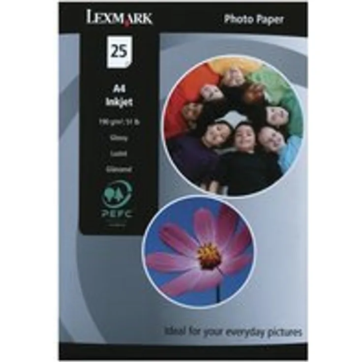 Lexmark 3048565 Photopaper Inkjet A4 25 Blatt Pack