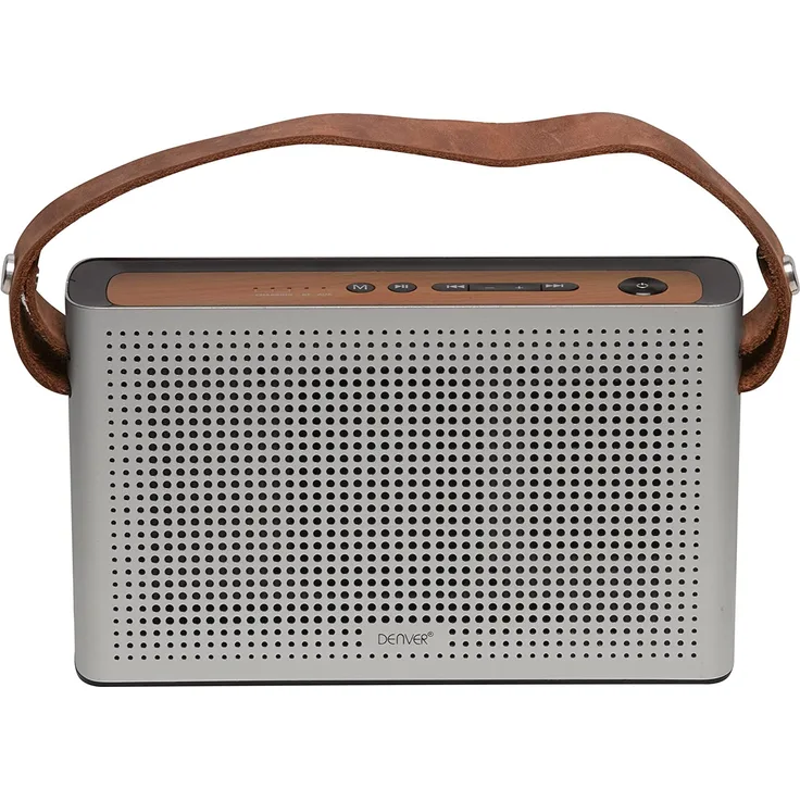 Denver BTS-200 Bluetooth-Lautsprecher, silber