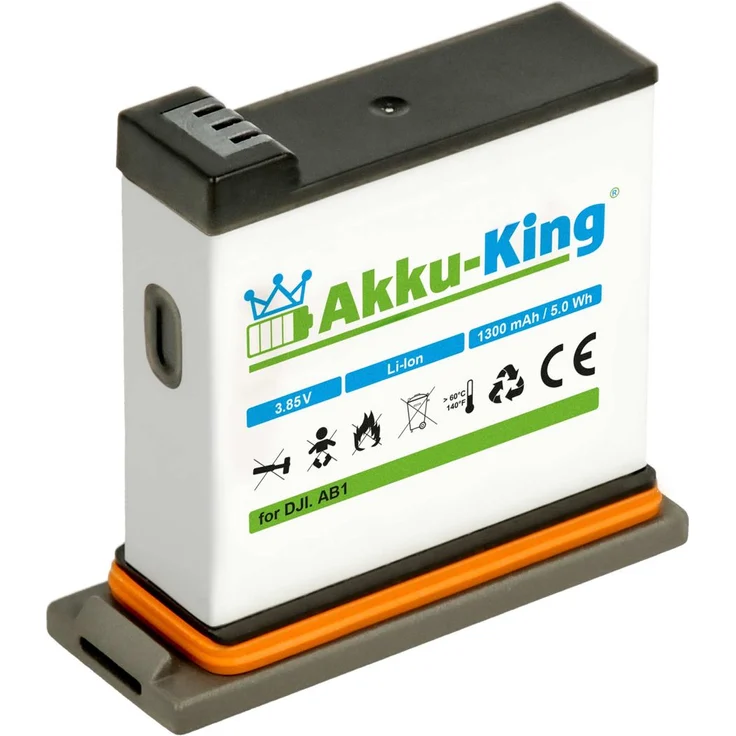 Akku kompatibel mit DJI AB1 P01 - Li-Ion 1300mAh - für DJI Osmo Action Cam