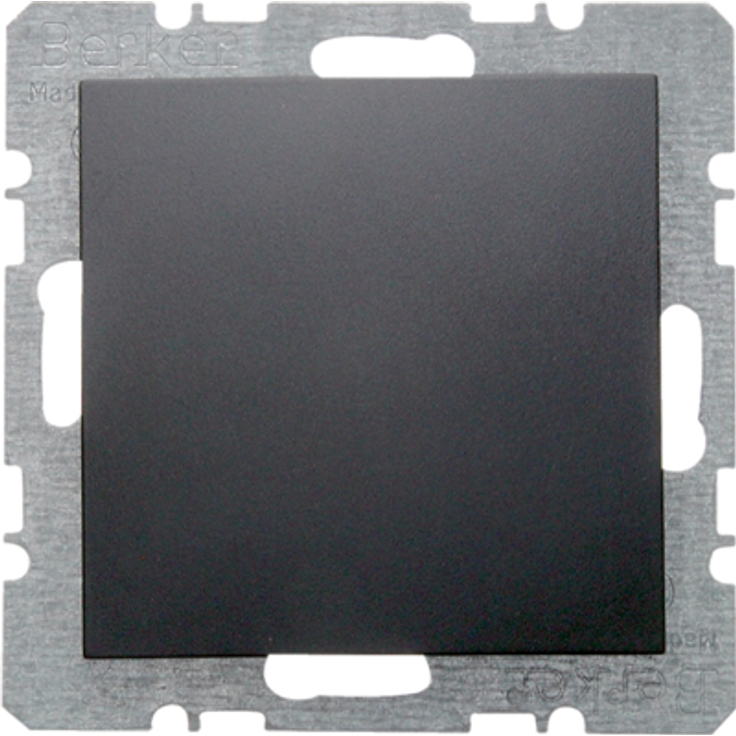 Berker 6710091606 Blindverschluss mit Zentralstück, B.3-B.7, anthrazit matt