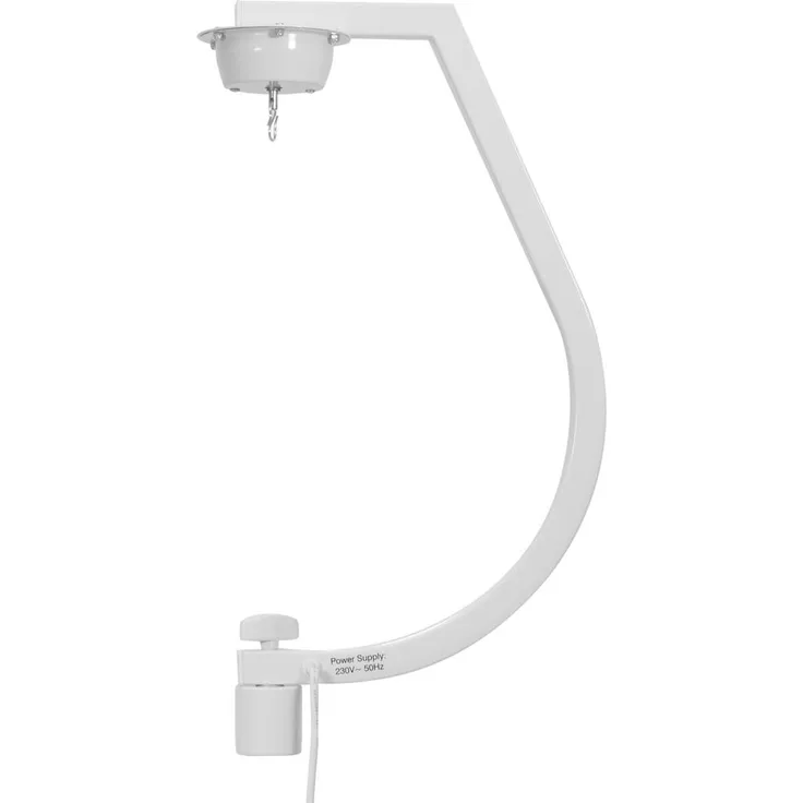EUROLITE Stativhalterung mit Spiegelkugelmotor, 30cm, weiss
