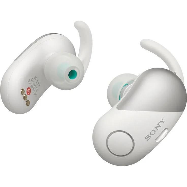 Sony WF-SP700N In-Ear Kopfhörer, mit Bluetooth, Noise Cancelling, geeignet für Sport, spritzwassergeschützt, weiß – Bild 2