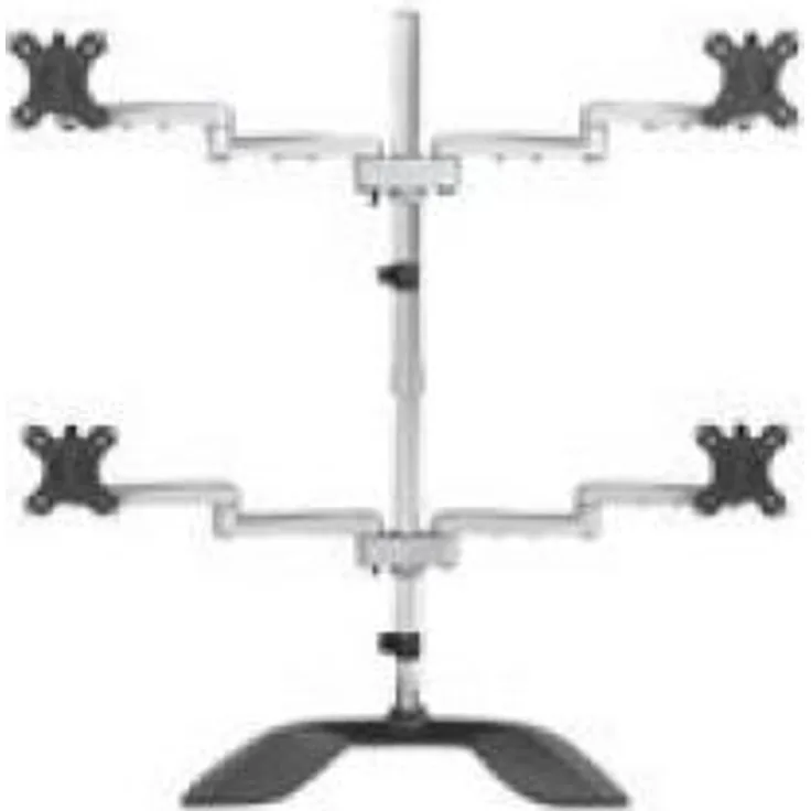 StarTech.com ARMQUADSS Monitorhalterung für vier Bildschirme (für bis zu 32 Zoll VESA-Monitore, beweglich, Stahl & Aluminium)