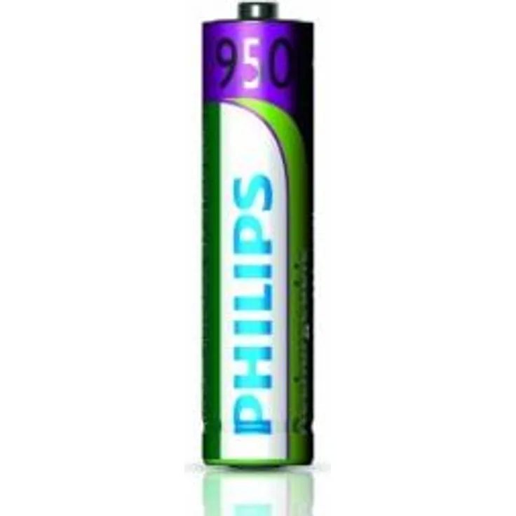 Philips R03B4A95-10 Rechargeable Akku AAA (950mAh, 1,2V, 4-er Blister)