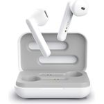 Trust Mobile Primo Touch Bluetooth Kopfhörer in Ear, Kabellose Ohrhörer, True Wireless Earbuds mit Ladecase (TWS, Mit Mikrofon, 10H Spielzeit) Weiß