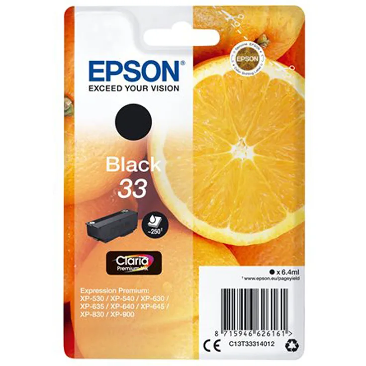 Epson C13T33314012 6.4ml 250Seiten Schwarz Tintenpatrone