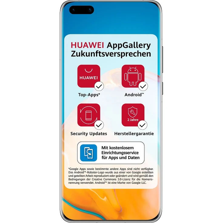 Huawei P40 Pro+ 5G Smartphone 16,7cm (6,58 Zoll) OLED-Display, 512GB interner Speicher, 8GB RAM, Dual-SIM, Android, Black – Bild 1