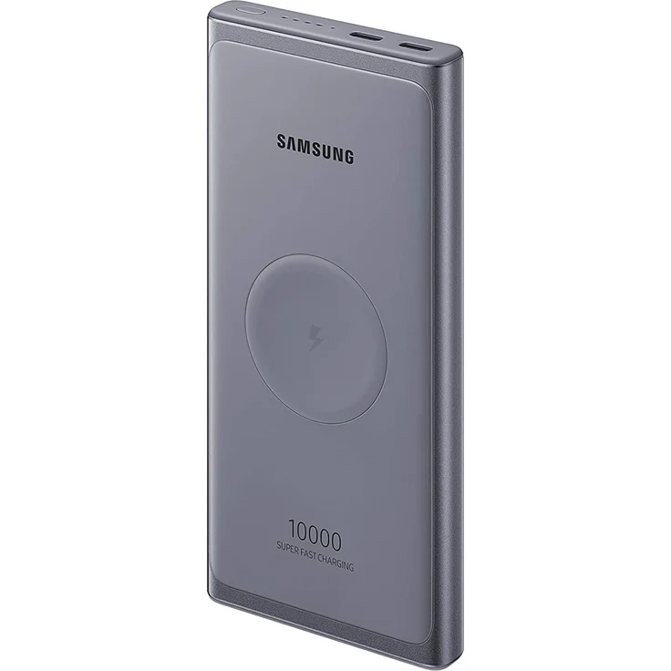 Samsung EB-U3300 Induktive Powerbank (Type-C), geeignet für Smartphones/Tablets/Kameras/MP3-Player, 10000 mAh, grau – Bild 1