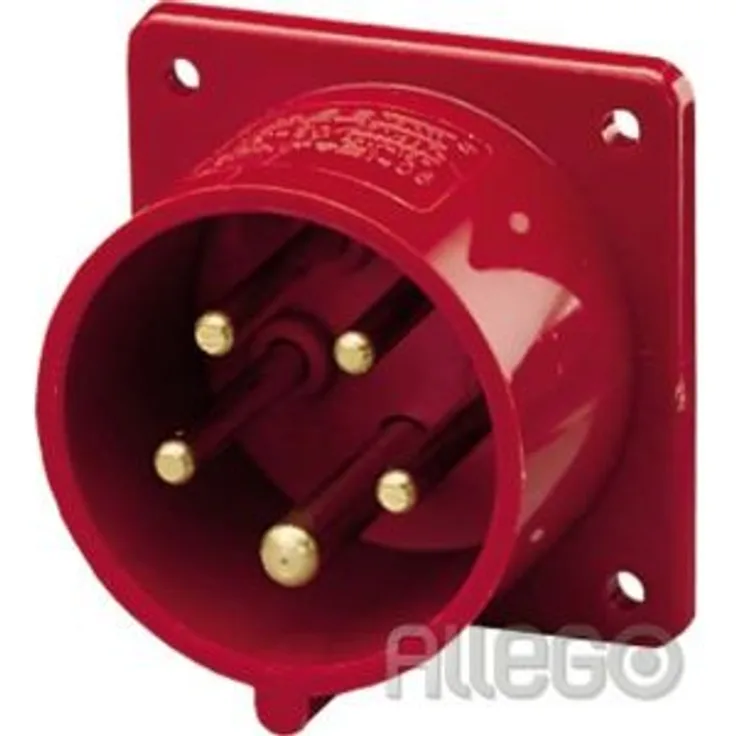 MENNEKES 4 Mennekes 1408 – Klinke gerade 16 A 5-polig 400 V Farbe
