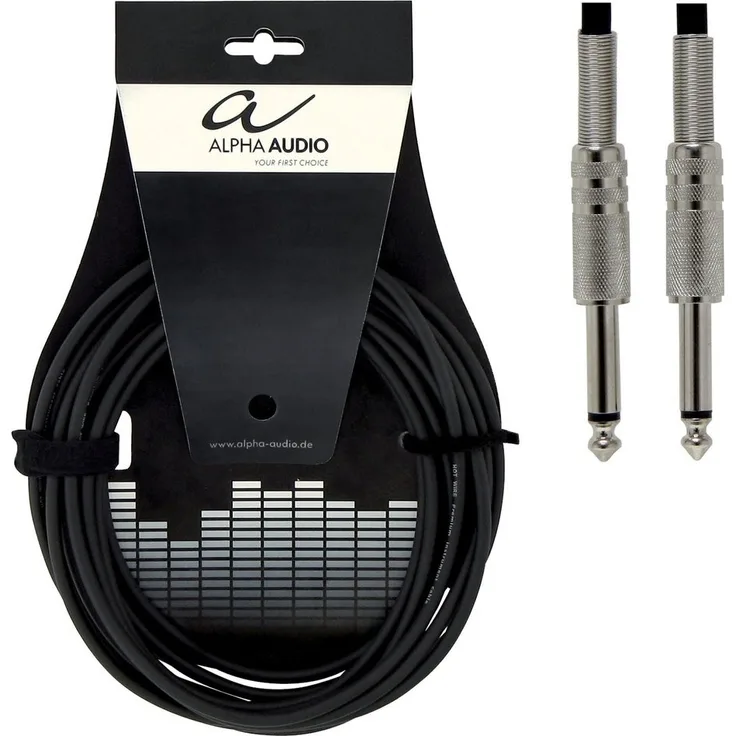 Alpha Audio 190000 Basic Line Instrumentenkabel (3 m, Monoklinke)
