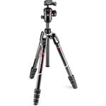 Manfrotto Befree Advanced GT Carbon Reisestativ Twist (Drehverschluss) mit Kugelkopf, inkl.Tasche (für Canon, Nikon, Sony, DSLR, CSC, Spiegellose Kamera, Traglast:10kg, Packmaß:43cm, Gewicht:1,55kg)