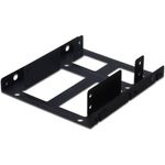 DIGITUS Dual SSD-HDD Einbaurahmen, intern, 3,5'', 2x 2,5'' SSD-HDD, inkl. Schrauben, Metall, schwarz