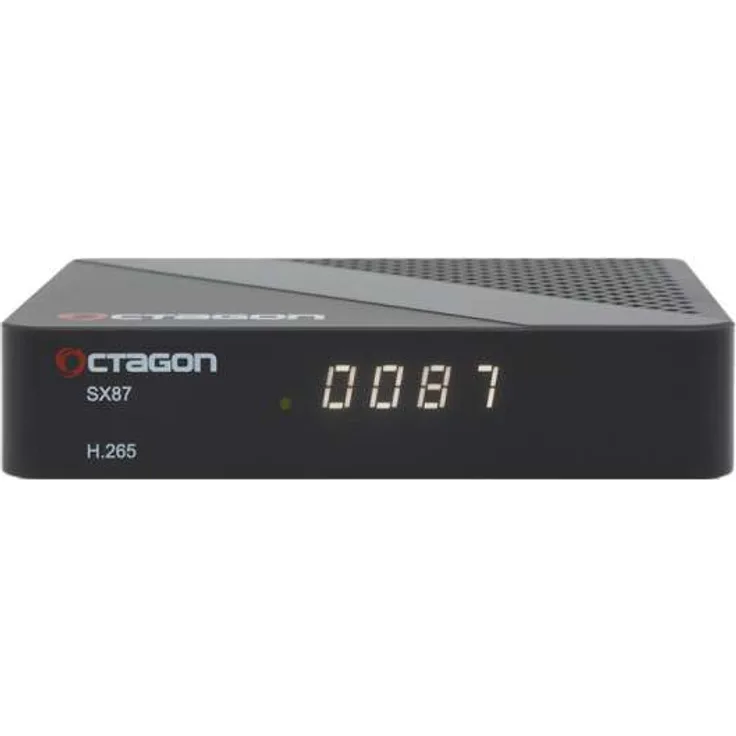 Octagon SX87 Full HD IP H.265 Linux HDMI USB LAN DVB-S2 Sat IP Receiver Schwarz