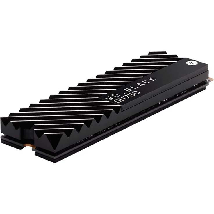 WD Black SN750 NVMe SSD WDBGMP5000ANC - Solid-State-Disk - 500 GB - intern - M.2 2280 - PCI Express 3.0 x4 (NVMe) - integrierter Kühlkörper (WDBGMP5000ANC-WRSN) – Bild 4