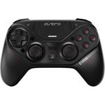 ASTRO Gaming C40 TR-Controller - Kompatibel mit Playstation 4 und PC + Zubehör (Reisetasche, 4 weitere Tastenkappen, Kabelloser USB-Transmitter), Schwarz