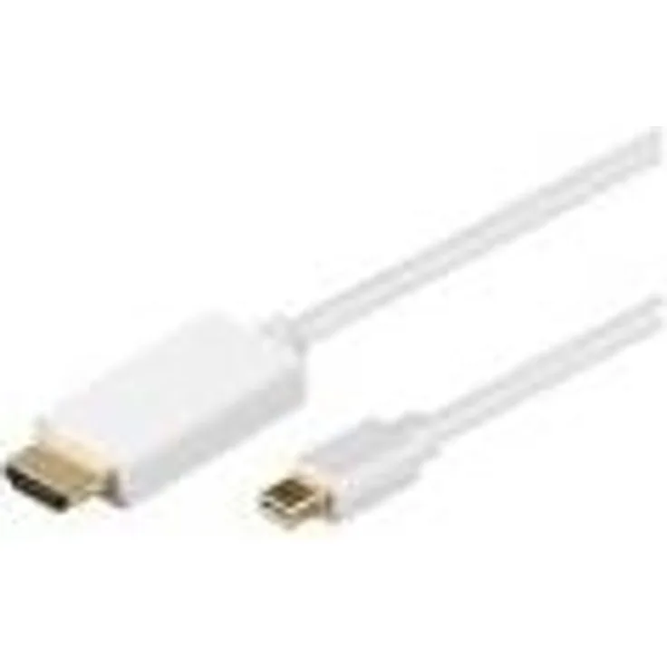 Alcasa HDMI - mini DP 2m 2m HDMI Mini DisplayPort Weiß (4840-020)