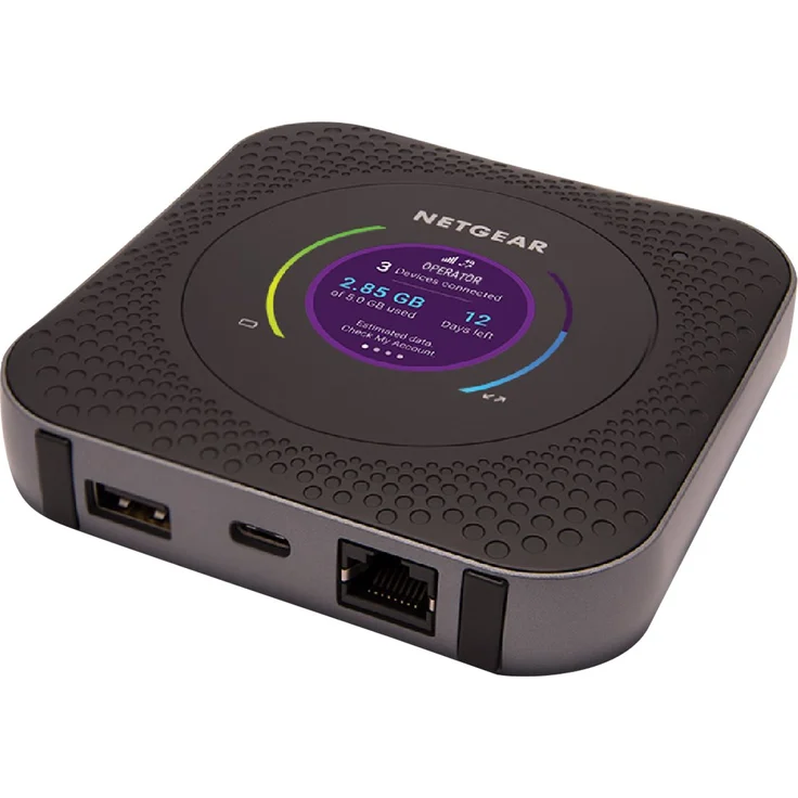 Netgear Nighthawk M1 Mobiler WLAN Router - 4G LTE Router MR1100 (bis zu 1 GBit-s Download-Geschwindigkeit, Hotspot für bis zu 20 Geräte, WiFi überall einrichten, für jede SIM-Karte freigeschaltet) – Bild 2