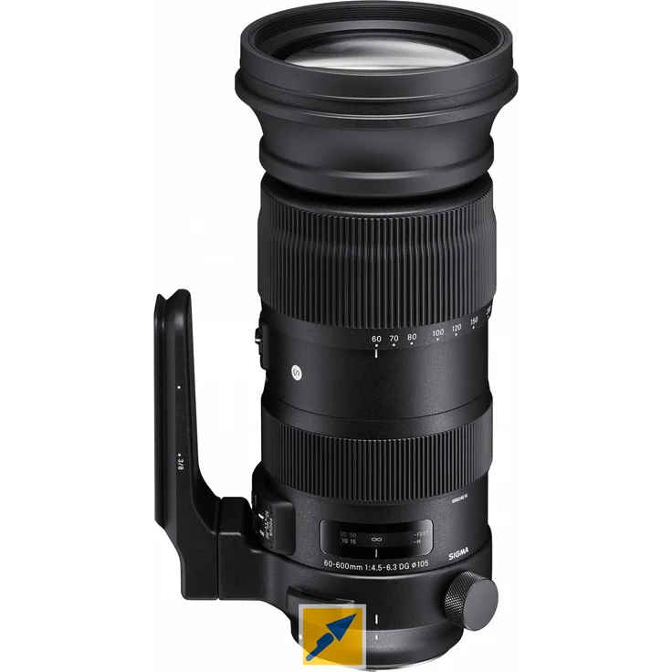 Sigma 60-600mm F4,5-6,3 DG OS HSM Sports Objektiv (105mm Filtergewinde) für Canon Objektivbajonett – Bild 1