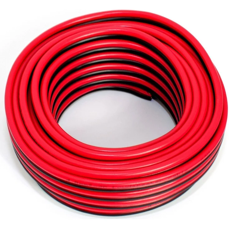 Lautsprecherkabel 2x4,00mm2 - 10m - rot-schwarz - CCA - Audiokabel - Boxenkabel – Bild 1