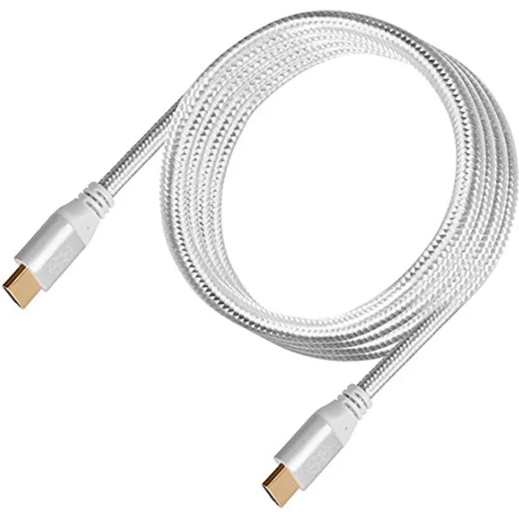 SilverStone SST-CPH01S-1800 - Premium Zertifiziertes 4K Ultra High Speed HDMI 2.0b Kabel, 180cm, silber
