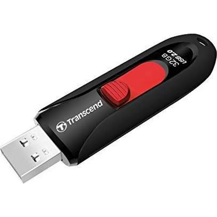 Transcend TS32GJF590K JetFlash 32GB Speicherstick USB 2.0 schwarz-rot