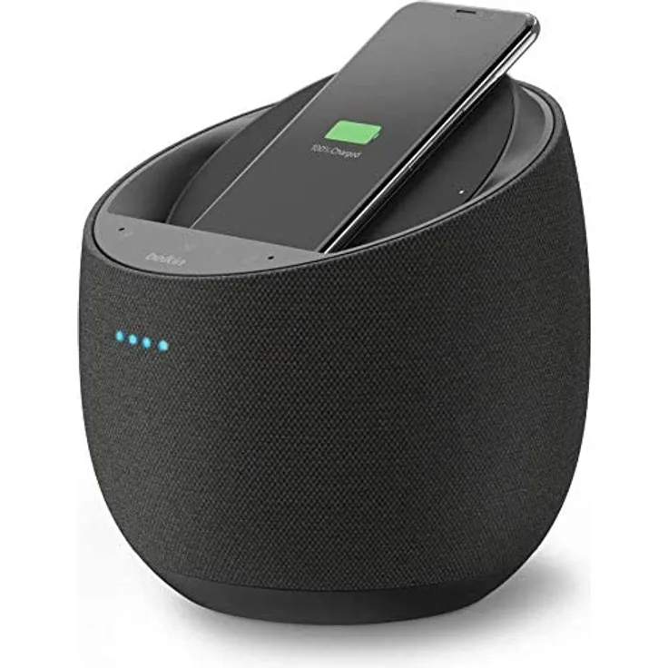 Belkin SoundForm Elite Multiroom-Lautsprecher mit Google Assistant, geeignet für Indoor, schwarz
