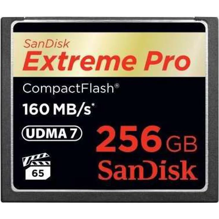 SanDisk Extreme Pro CompactFlash 256GB Speicherkarte (bis zu 160MB-s lesen) – Bild 1