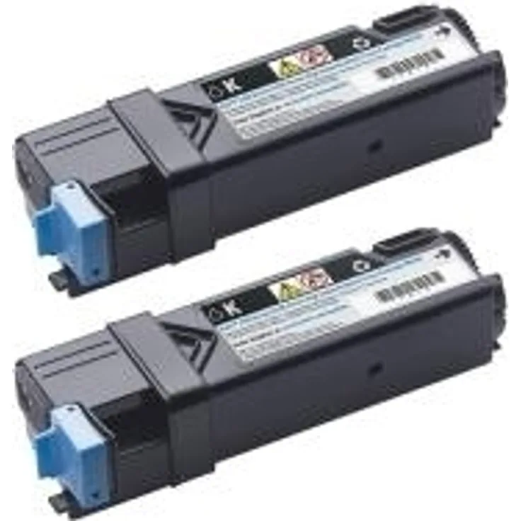 Original Dell 2150cn-cdn & 2155cn-cdn Dual Black Toner Kit ca. 2 x 3.000 Seiten