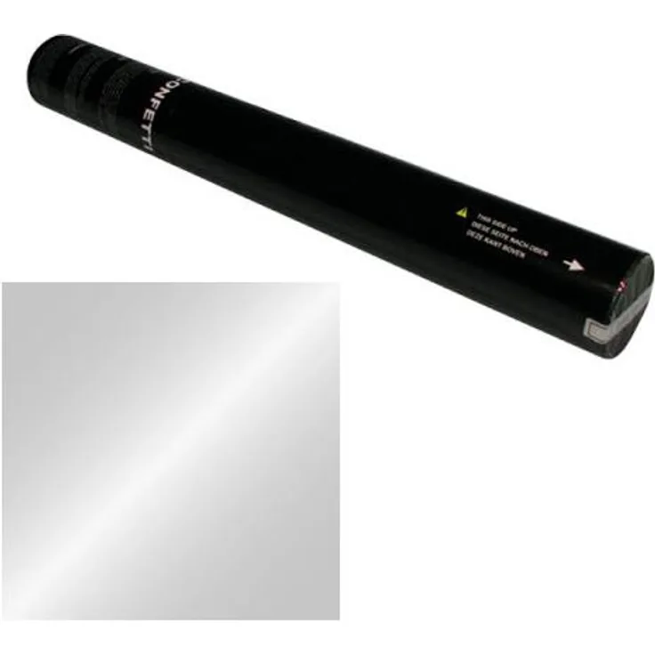 Showtec Handheld Konfetti Kanone 50cm silber Metallic (schwer entflammbar)