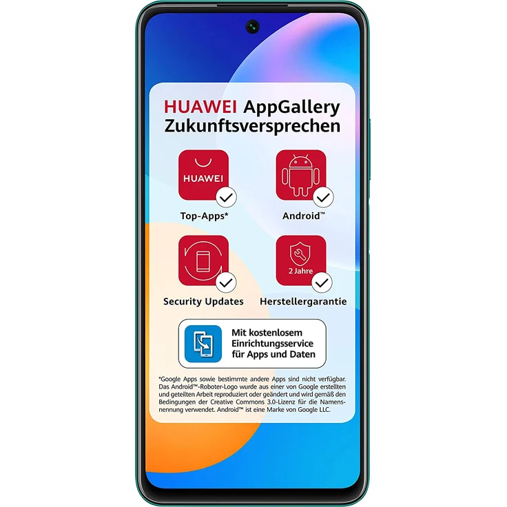 HUAWEI P smart 2021 Smartphone 16,94cm (6,67 Zoll) LC-Display, 128GB interner Speicher, 4GB RAM, Dual-SIM, Android, Crush Green – Bild 2