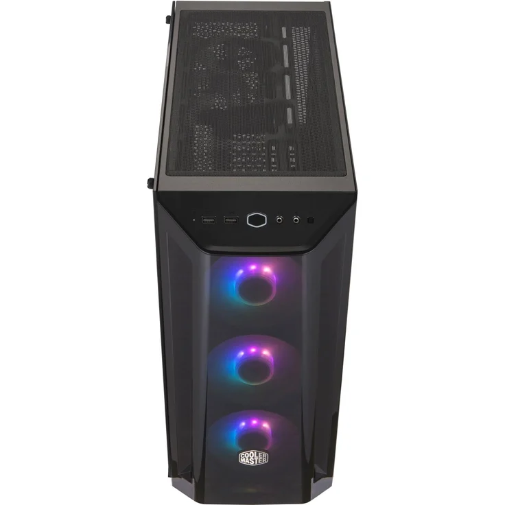 Cooler Master MasterBox MB520 ARGB - ATX-PC-Gehäuse mit getönter Frontplatte, 3 x 120 mm vorinstallierten Lüftern, Glasseitenwand, flexiblen Luftstromkonfigurationen – Bild 4